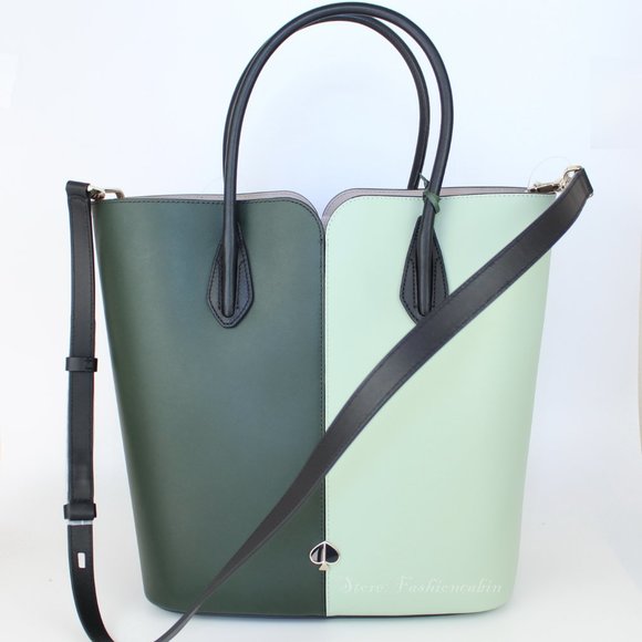 NWT Kate Spade Nicola Bicolor Leather Tote